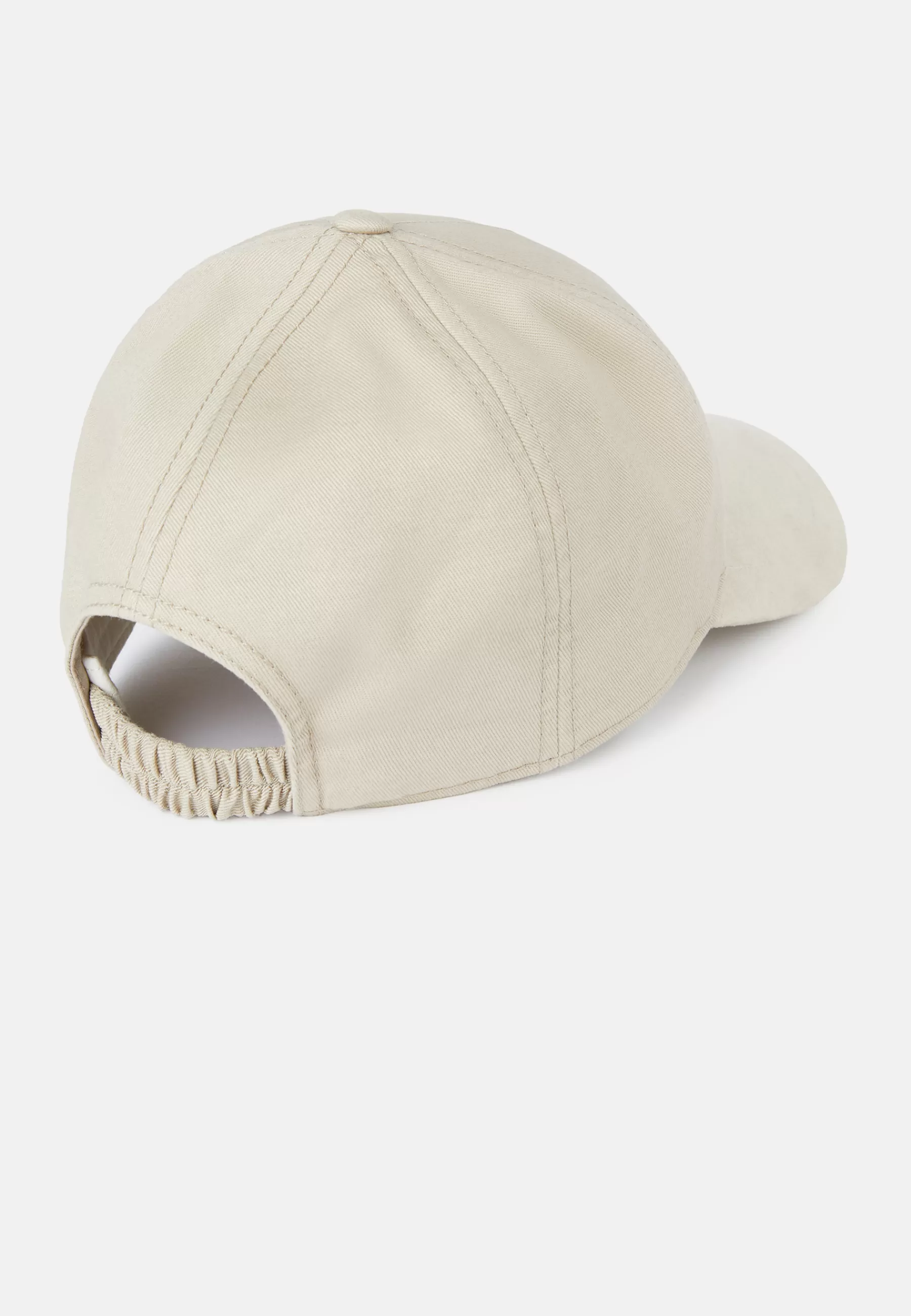 Hats^Boggi Milano Baseball Cap With Visor And Embroidery in Cotton Blend Beige